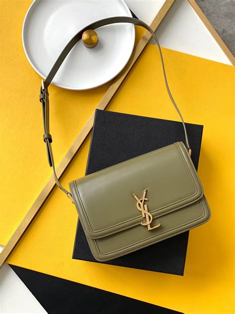 ysl bag green|ysl padded shoulder bag.